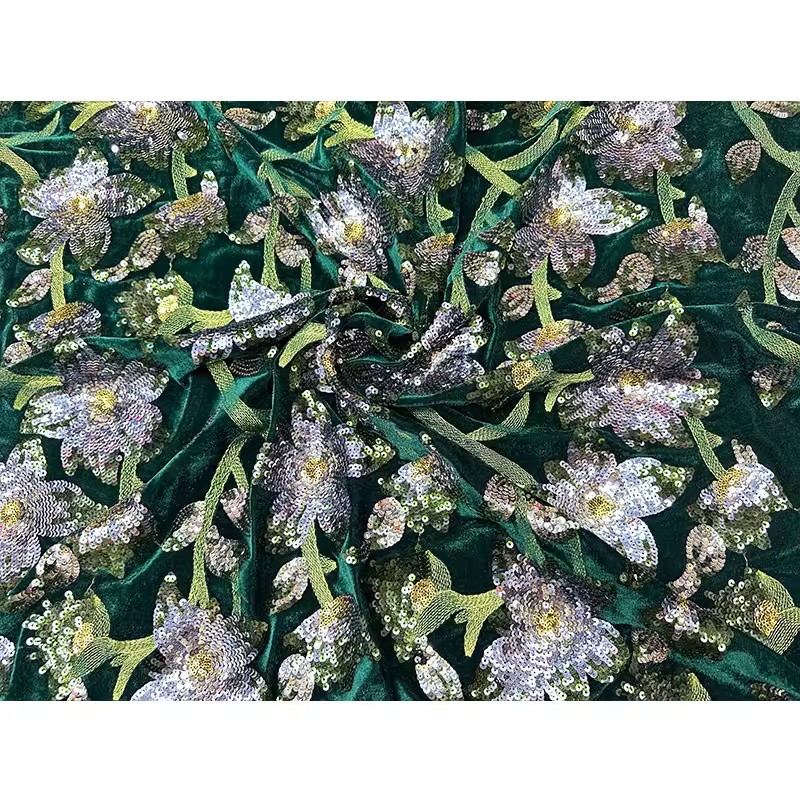 1 jard retro aksamitnej tkanin – Embroidery Beads recenzja i cena